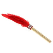 Fashion Rhinestone Feather Guest Book Quill Signing Pen Wedding Reception Decor Red