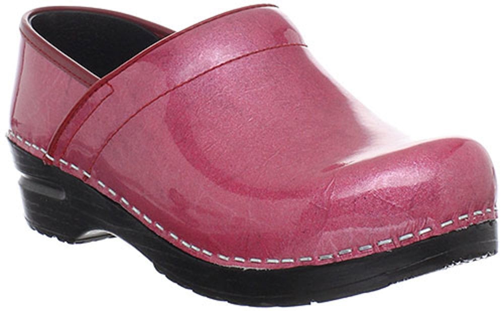 pink sanita clogs