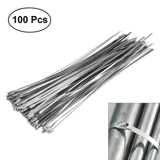 BRIGHTFUFU 100pcs Zip Ties Heavy Duty For Wires And Cables Indoor Use