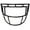 Black, variant on Schutt Vengeance V-EGOP-TRAD Classic Facemask