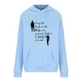 thumbnail image 6 of Sakmal Long Sleeve Womens Tops Casual Blue Hoodies Quotes V-Neck Sweatshirts Womens Shirts for Summer, 6 of 6
