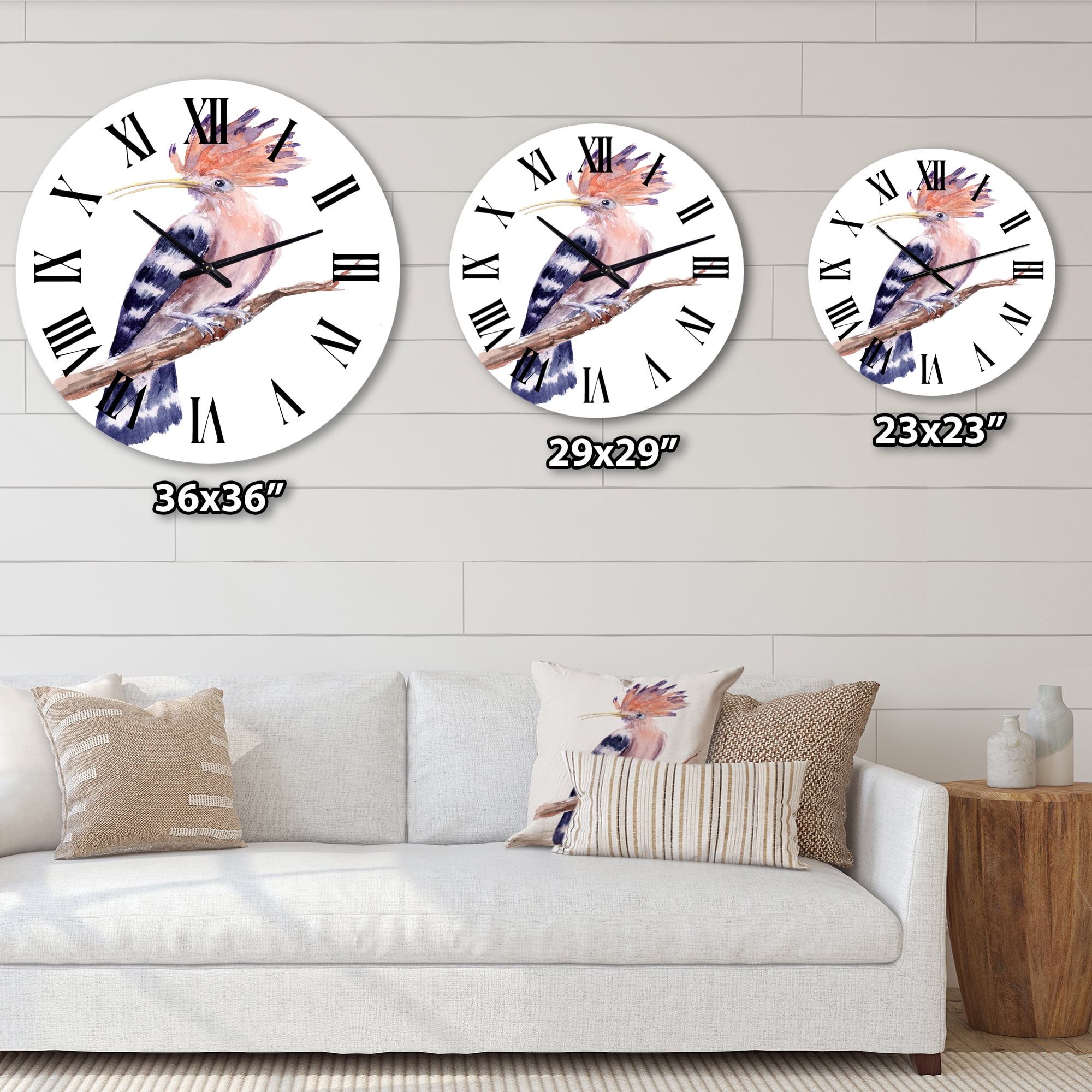 Designart 1 in Quartz Traditional Wall Clock