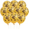 thumbnail image 1 of Globos de látex 10 en 1 con confeti para fiestas, bodas y adornos navideños 40_Golden, 1 of 3