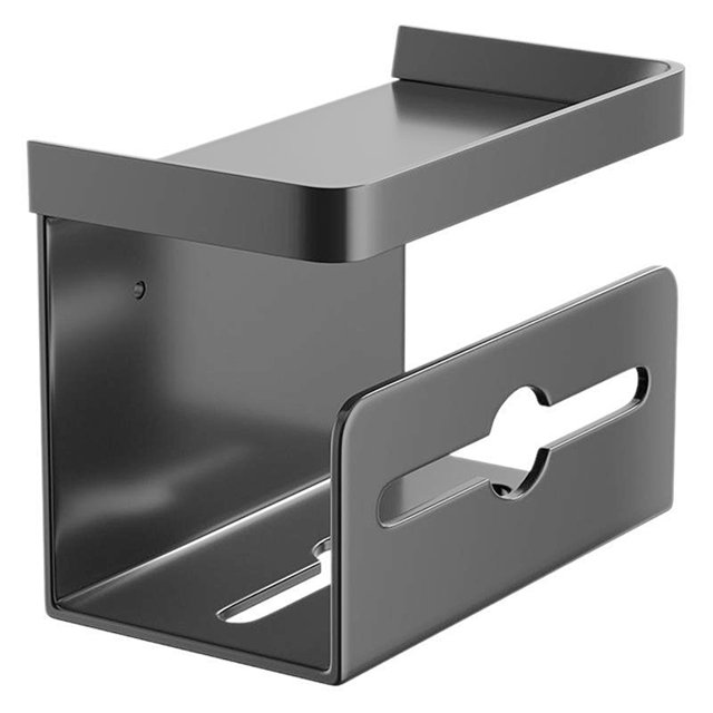 Portarrollos de papel higiénico de pared, bandeja de almacenamiento, resistente, soporte para toallitas húmedas, organizador de baño