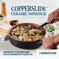thumbnail image 2 of Farberware Glide Ceramic Nonstick Saute Pan / Frying Pan / Fry Pan with Lid and Helper Handle - 4 Quart, Black, 2 of 5