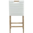 thumbnail image 5 of Meridian Furniture Aimee Cream Vegan Leather Counter Stool, 5 of 9