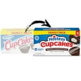 Hostess Cupcakes Chocolate Snack Cakes, Creme Filled, 14 Count Box (22.22 oz)-2pk, With Olive Green Bowl By ValueNest