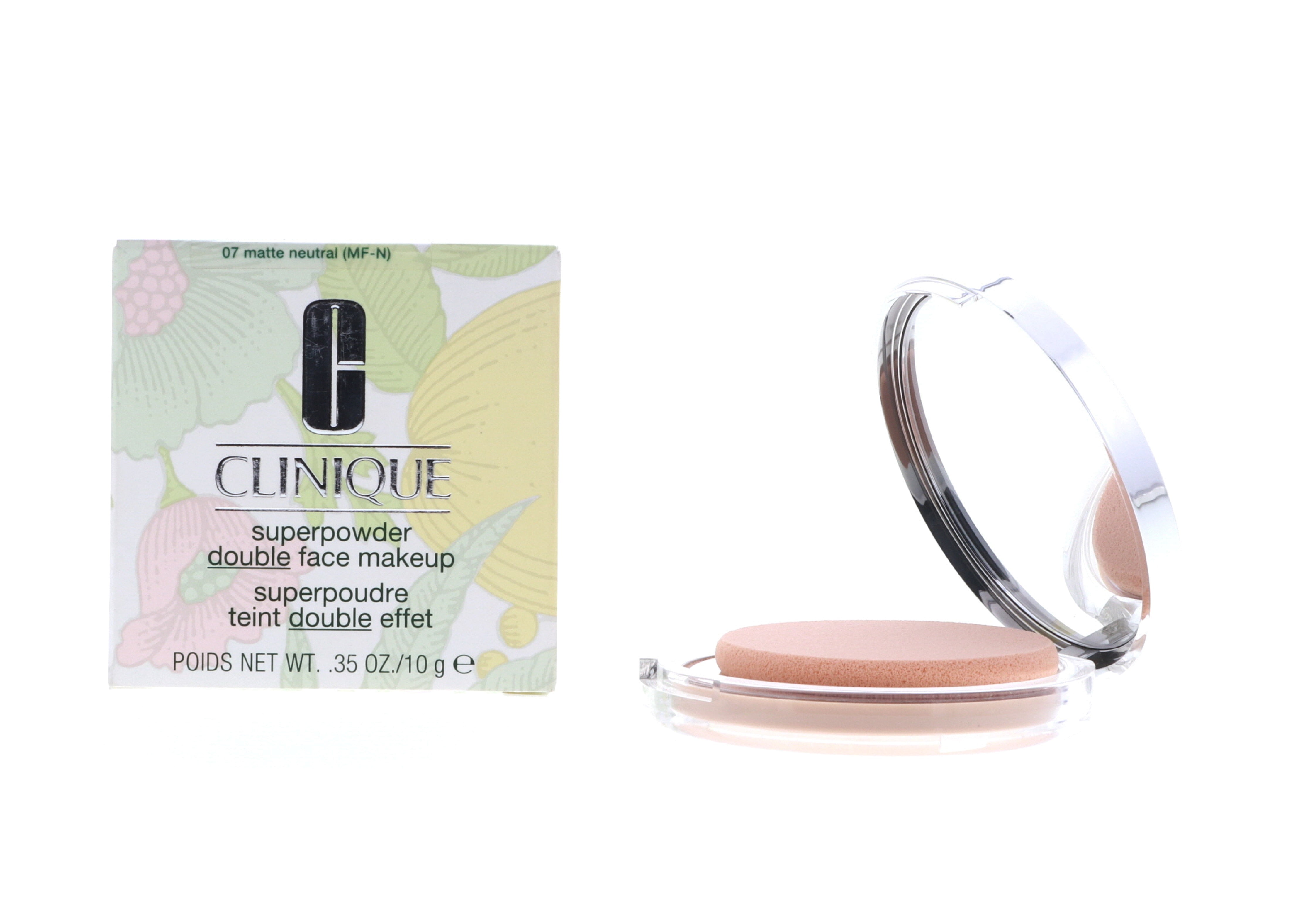 Clinique Superpowder Double Face Makeup, No.07 Matte Neutral, 0.35 oz