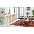 thumbnail image 3 of SAFAVIEH Cherokee Kelleigh Oriental Area Rug, Black/Orange, 5'1" x 7'6", 3 of 9