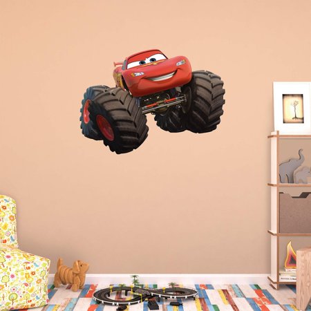 UPC 849469045579 product image for Fathead RealBig Disney Cars Monster Trucks Lightning McQueen Wall Decal | upcitemdb.com