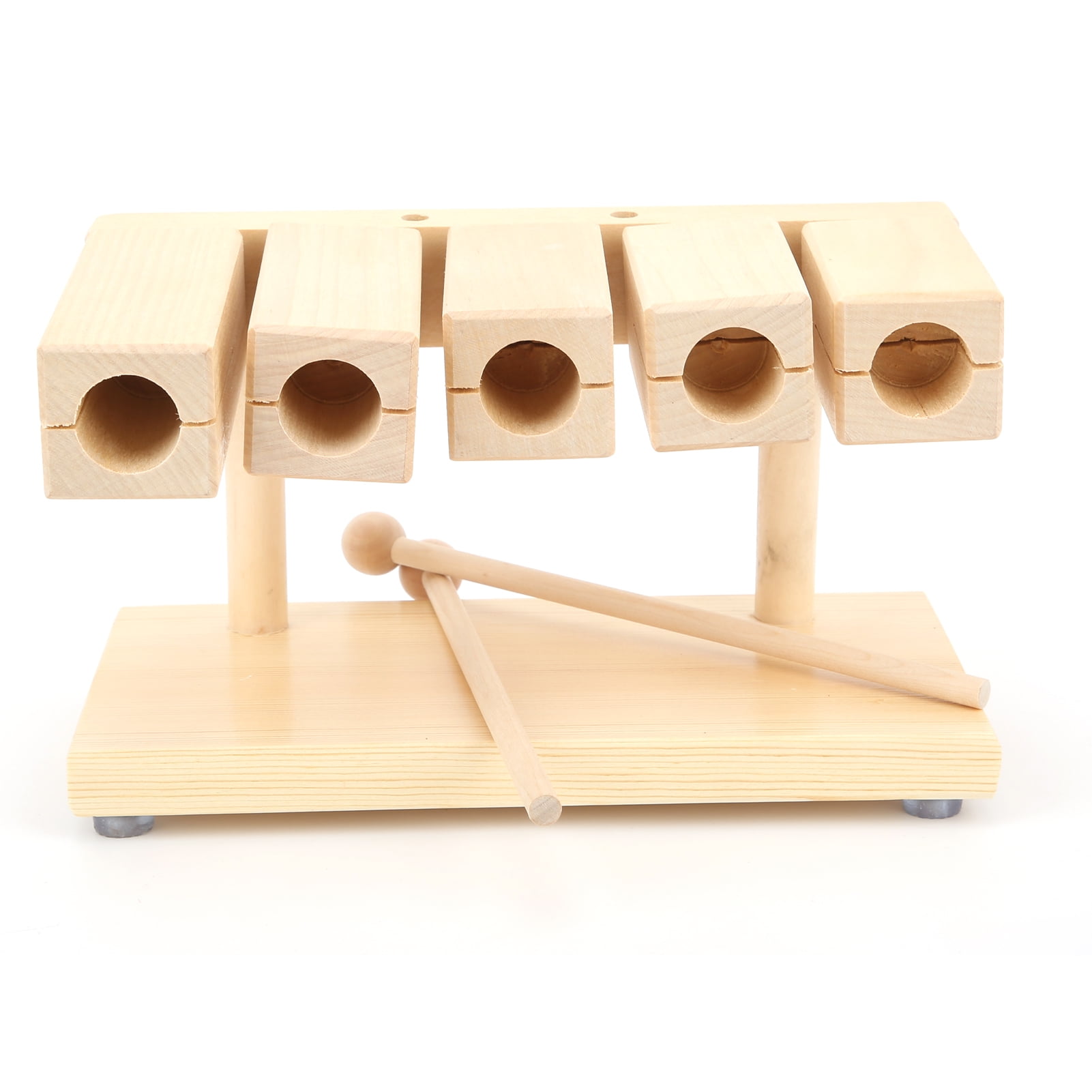Wood Rhythm Blocks, Manual Strike Crisp Sound Music Percussion Block
