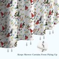 thumbnail image 6 of White Christmas Gnome and Light Pattern Shower Curtain 72"x72" ,Bathroom Decorative Shower Curtains Set with 12 Hooks,Modern Waterproof Washable Shower Curtain, 6 of 6