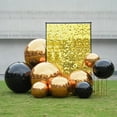 thumbnail image 4 of Yescom 20" Big Shiny Inflatable Mirror Ball Giant Reusable PVC Balloon for Large Disco Party Wedding Event Stage Decoration Black, 4 of 9