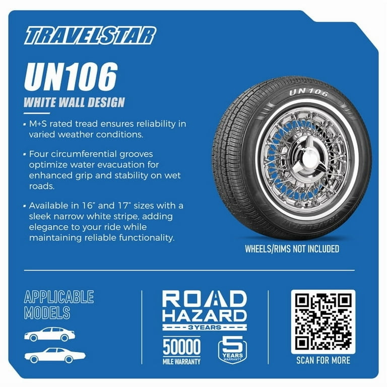 Travelstar UN106 P225/60R17 99T All-Season Passenger Tire With