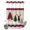 ChristmasXM1776, variant on No Hook Shower Curtain with Built-in Rings - Merry Christmas Washable Waterproof Fabric Bathroom Curtains for Hotel,Rentals, Stall 48 X 72 Inch , Rustic Buffalo Plaid Xmas Balls Farmhouse