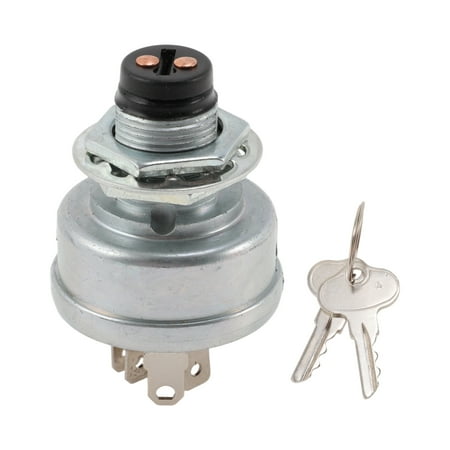 Unique Bargains Lawn Mower Ignition Switch TCA22740/AM101561/TCA15075 Ignition Starter Switch With Key for John Deere 717 727 737 997 Z225 Z235 1 Set