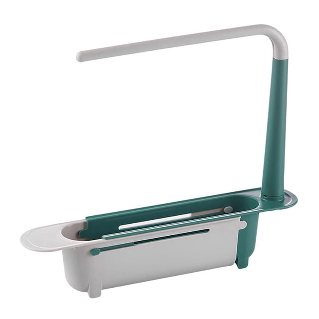 Estante Multifuncional Verde para Fregadero Estante Telescópico para Piscina Rejilla para Escurrir Piscina Rejilla para Escurrir Esponja