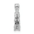 thumbnail image 4 of Real 14kt White Gold Small Three Stone Pendant Mounting; for Adults and Teens; for Women and Men, 4 of 4