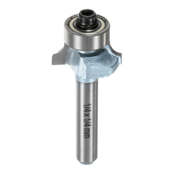 Uxcell Roundover Router Bit 1/4 Shank 1/8" Radius Tungsten Steel Tip Light Blue