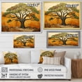 thumbnail image 4 of Designart "Majesty of Green Baobab African Tree I" Floral Framed Wall Art Decor - Global Green Tree African Bedroom Framed Canvas Wall Art, 4 of 6