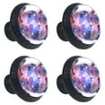 thumbnail image 2 of 4 Pcs Universe Nebula Galaxy Knobs for Kitchen Cabinet Cupboard Dresser Bookcase Drawer Pulls Handles Round Home Decor, 2 of 8