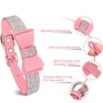 thumbnail image 4 of Mumup Rhinestone Bowtie Dog Collar for Girls Boys,Cute Dazzling Sparkling Soft Suede Leather Pretty Bling Cat Collars Crystal Diamond Pet for Small Medium Large Puppy Kitty Female Male, 4 of 6