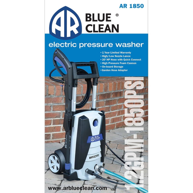 AR Blue Clean 1900 psi Electric 1.3 gpm Pressure Washer