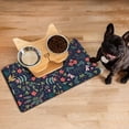 thumbnail image 3 of Pet Feeding Mat Featuring Vintage Floral Print, Absorbent Waterproof Non-Slip Dog Food Mat Easy Clean, 3 of 7