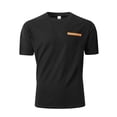 thumbnail image 2 of 2 Pack Mens Waffleknit T Shirts with Pocket Short Sleeve Crewneck Tees Tops Business Casual Solid Color Pullover Slim Basic Loungewear Work Tshirts Shirt, 2 of 7