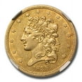 thumbnail image 2 of 1838 $5 Gold Classic Head Half Eagle AU-55 NGC, 2 of 3