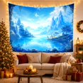 thumbnail image 2 of Magical Waterfall and Lake in a Mountain Cave, Mystical Watercolor for Nature Lovers, Mountain Wall Art, Housewarming Gift, Tapestry Wall Hanging for Bedroom and Living Room, 2 of 6