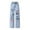 A72-Light Blue, variant on Hessimy Girls Wide Leg Jeans Size 12-14 Waterproof Outdoor Cargo Pants Jogger Heart Embroidered Denim Pants High Waist Parachute Pants Teen Girl Clothes Home Pants (Light Gray,140)