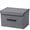Gray, variant on TRIANU Fabric Stroage Box with Lids, 1Pcs Foldable Stroage Box with Lids, Green, Medium