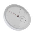 thumbnail image 4 of Reloj de pared con termómetro, superficie blanca, reloj de pared de barra de estilo nórdico, suministros para el hogar, rendimiento confiable Jadeshay A, 4 of 8