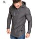 thumbnail image 1 of Guardurnaity Sudadera con capucha de algodón para hombre, suéter de manga absorbente de sudor, sudadera con capucha, suéter de manga larga con Sudaderas y sudaderas con capucha 3XL,Gris, 1 of 6