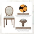 Tzicr Modern 4-set French Dining Chairs, Mid Century, Upholstered ...