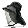 thumbnail image 3 of Solar Fan Sun Hat With Full Mosquito Net Face Shield, UV Blocking Neck Flap Breathable Cooling Headwear For Fishing Gardening Hiking Yard Work(Black), 3 of 5