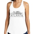 thumbnail image 2 of Skyline Atlanta Georgia Tank Top Fitted Racerback Women's Small Heather Grey, 2 of 5