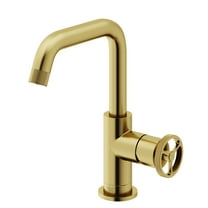 VIGO Cass Single Handle Single-Hole Bathroom Faucet in Matte Brushed Gold