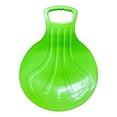 thumbnail image 4 of Almencla Traîneau de Neige Rond en PP pour Sports d'Hiver Accessoires Portables Multifonctions pour Jeux Extérieurs avec Poignée Planche de Ski 20x14.2 Pouces Vert, 4 of 8