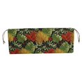 thumbnail image 2 of Blazing Needles 51-inch by 19-inch Patterned Outdoor Spun Polyester Loveseat Cushion, 2 of 3