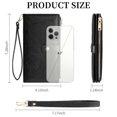 thumbnail image 4 of FALAN MULE Wallets for Women RFID Blocking Vegan Leather wristlet wallet Trifold Clutch Large Capacity Credit Card Holder, 4 of 7