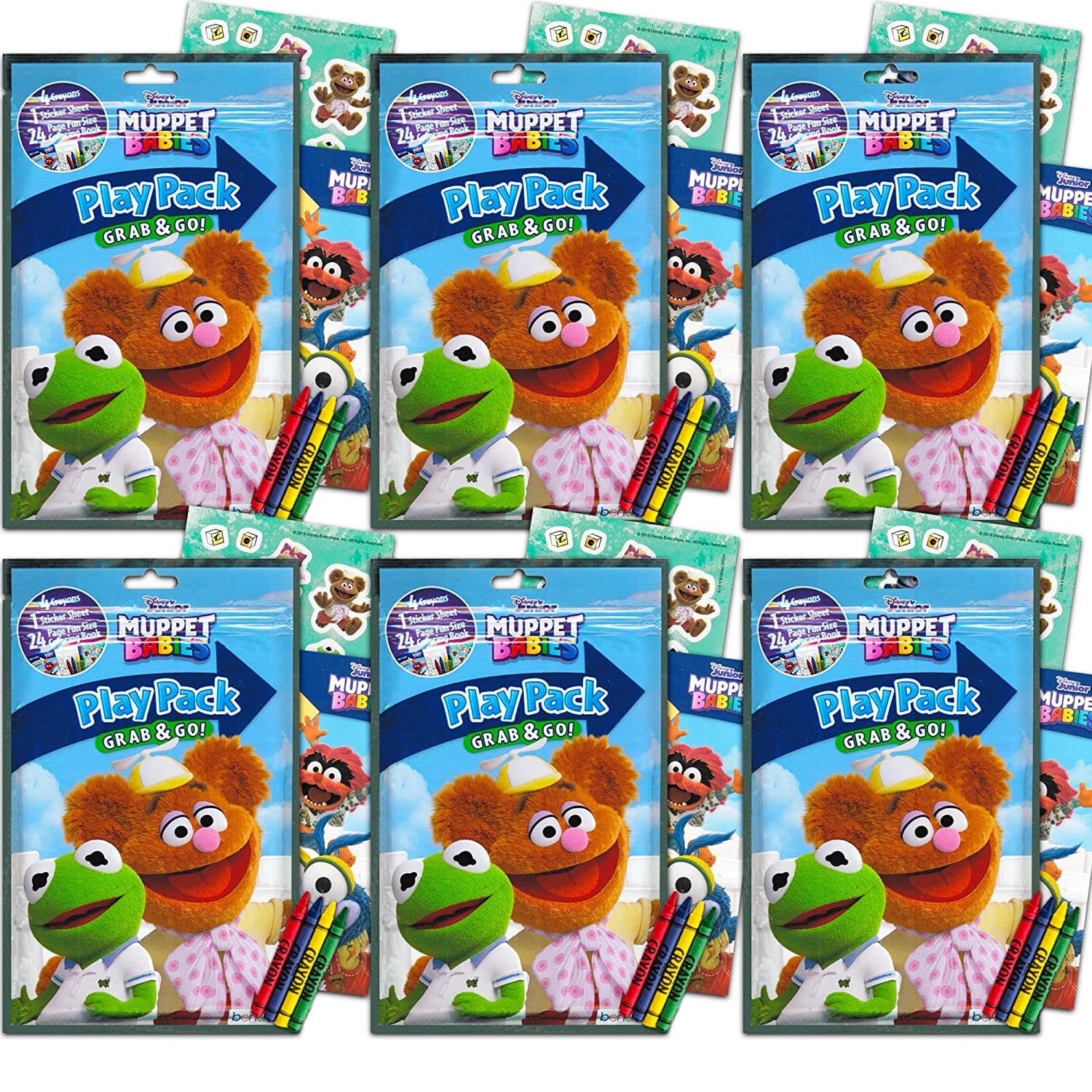 Muppet Babies Party Favors Pack ~ Bundle Of 6 Muppet Babies Play Packs Filled With Stickers, Coloring Books, And Crayons (Muppet Babies Party Supplies) - Walmart.com - Walmart.com Muppet Babies Party Favors Pack ~ Bundle Of 6 Muppet Babies Play Packs Filled With Stickers, Coloring Books, And Crayons (Muppet Babies Party Supplies) - Walmart.com - Walmart.com