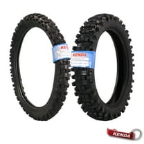 Kenda Trakmaster K760 80/100-21 Front and 110/100-18 Rear Tires for Motorcycles, Dirt Bikes, and City Bikes - Durable Off-Road & Street Performance with Keychain (2 Pack)