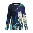 thumbnail image 6 of Genshin Impact Women's Pajama Top 3D Digital Print Sleepwear Trendy Crewneck Pullovers Long Sleeve Shirts S, 6 of 8
