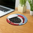 thumbnail image 5 of WIRESTER 7.88 in Round Mouse Pad with Non-Slip Rubber Base for Computers, Laptop, Office & Home - Black Boombay Cat Sad, 5 of 5