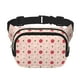 thumbnail image 1 of Fotbe Strawberry Cangurera Cuadrada con Estampado de Doble Capa, Bolsa de Cintura Ajustable Mini para Hombres y Mujeres, 1 of 9