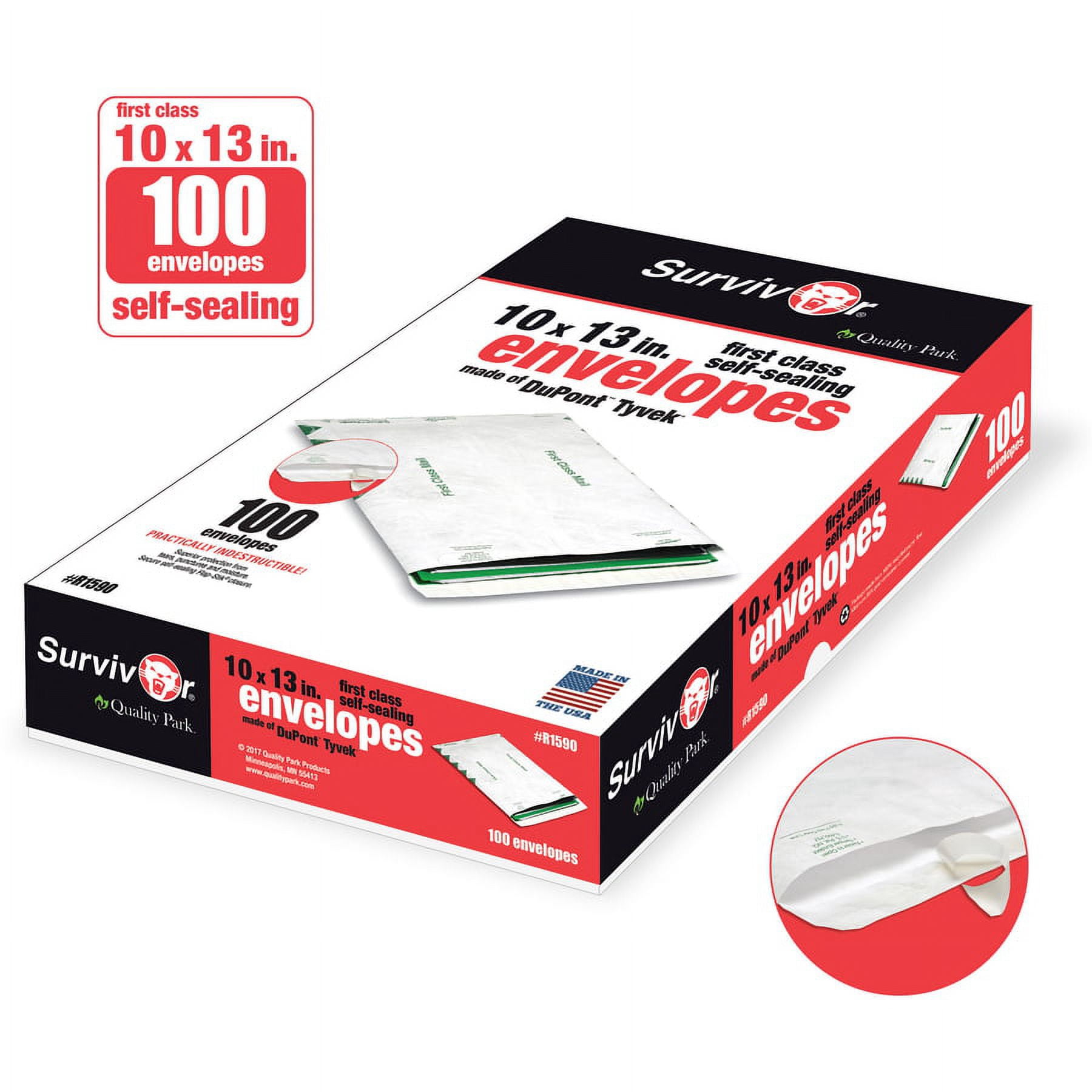 Quality Park Survivor Tyvek First Class Envelopes
