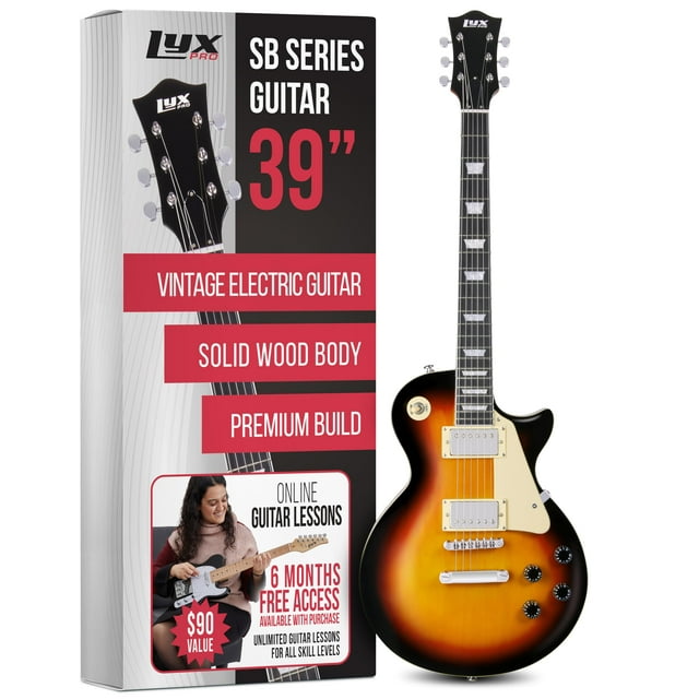 Guitarra eléctrica LyxPro SB Series 39" LP Style Sunburst