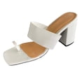 thumbnail image 2 of Sandalias Mujer Tacones altos Moda Verano Cabeza cuadrada Peep Toe Chunky Block Sandalias Zapatos Wmkox8yii hfjk4760, 2 of 4